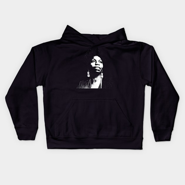 Nina Simone Kids Hoodie by TheDeadboys